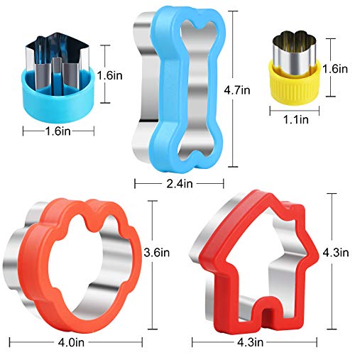 Dog Biscuit Cutters Set 11 Piece 3 Different Sizes Of Dog, Bone, and