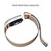 hooroor for Fitbit Charge 2 Bands Small Large for Women Men, Milanese Loop Stainless Steel Metal Sport Bracelet Strap with Unique Magnet Lock Replacement Wristbands for Fitbit Charge 2 Fitness Tracker