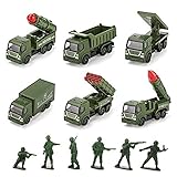 Tuko Pull Back Toy Cars Alloy Die-cast Military Vehicles for kids Ages up 3+