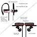 Mailiya Wireless Bluetooth Sport Headphones Wood Grain Stable Fit In Ear Earbuds Noise Isolation Stereo Earphones 7-Hour Working Time with Mic Sweatproof Ear-Hook Headset for Running Workout Gym…