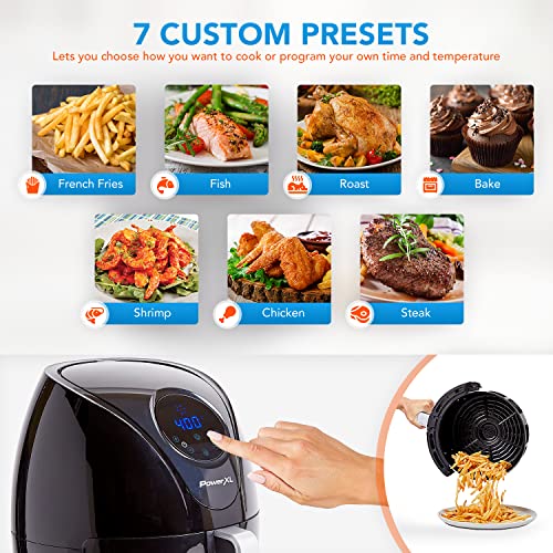 PowerXL Air Fryer 7 QT Maxx Classic, Extra Hot Air Fry, Cook, Crisp