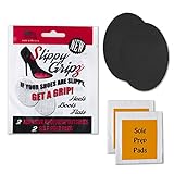 Slippy Gripz Non-Slip Self-Adhesive Weatherproof Neoprene Shoe Traction Outsoles with Sole Prep Pads