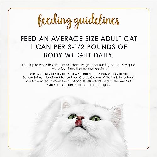 PURINA FANCY FEAST SEAFOOD CLASSIC PATE COLLECTION GRAIN FREE WET CAT FOOD VARIETY PACK – (PACK OF 30) 3 OZ. CANS