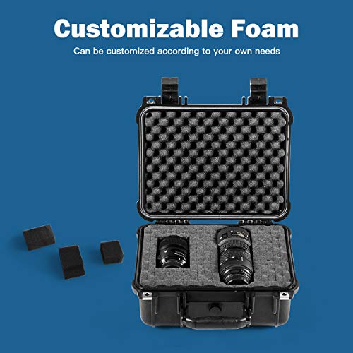 Goplus Weatherproof/Shockproof Hard Camera Case, Dustproof Camera Lens