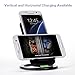[Fast Charge],Fast Wireless Charging Stand with Adjustable Coil for Samsung Galaxy S7/S7 edge/S6 Edge Plus Note 5/7 and Other Qi Enabled Devices (No AC Adapter)