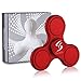 Fidget Spinner, Anti-Anxiety 360 Spinner Helps Focusing Hand Spinner Fidget Premium Quality EDC Spinner Toy for Kids & Adults Stress Reducer Relieves ADHD Anxiety and Boredom (Red)