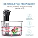 CISNO Sous Vide Cooker, 1000W Thermal Immersion Circulator Food Cooking Machine, Accurate Temperature Control 99Hrs Timer, Led Display, Cook Like A Pro Chef