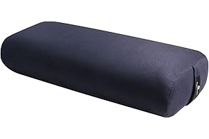 Hugger Mugger Standard Yoga Bolster - Firm, Supportive, Handmade, Durable