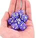 Hengda dice Polyhedral 7-Die Dice Set Galaxy Dnd Gaming Dice for Dungeons and Dragons Tabletop