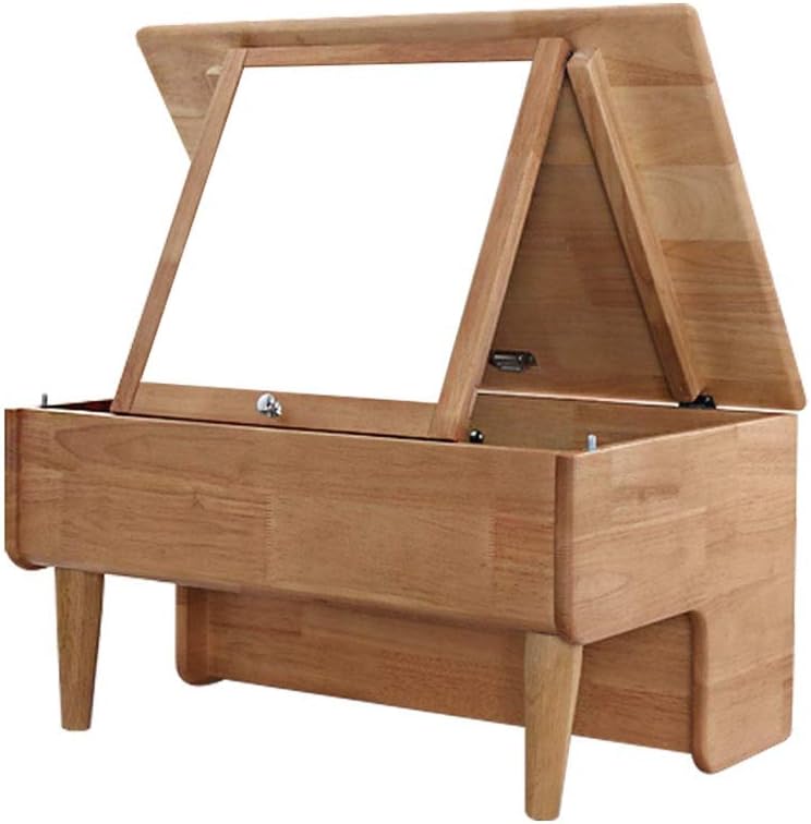 Dormitorio Tocadores Tocador de madera maciza, tocador compacto