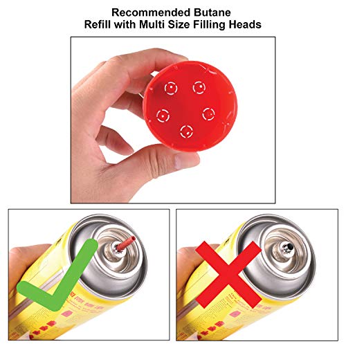 Torch Lighter Butane Gas Lighter Jet Flame Flexible Long Neck Refillable Fire Lighter for Grill Gas Hob Stove Oven Wood Fireplace BBQ Camping Gas Fire Pit Fire Pot Metal Lighter(Butane Not Included) - Thumbnail 3