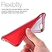 iPhone 6S Plus Case, JDBRUIAN [Fashion Gloss] Shockproof Ultra Slim Fit Silicone iPhone 6 Plus Cover TPU Soft Gel Rubber Cover Shock Resistance Protective Back Bumper for iPhone 6 Plus - Bright Red
