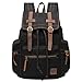 Hynes Eagle Vintage Canvas Leather Backpack Travel Rucksack 19 Liter