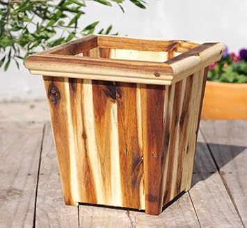 ぜいたく木製 鉢 カバー すべての美しい花の画像