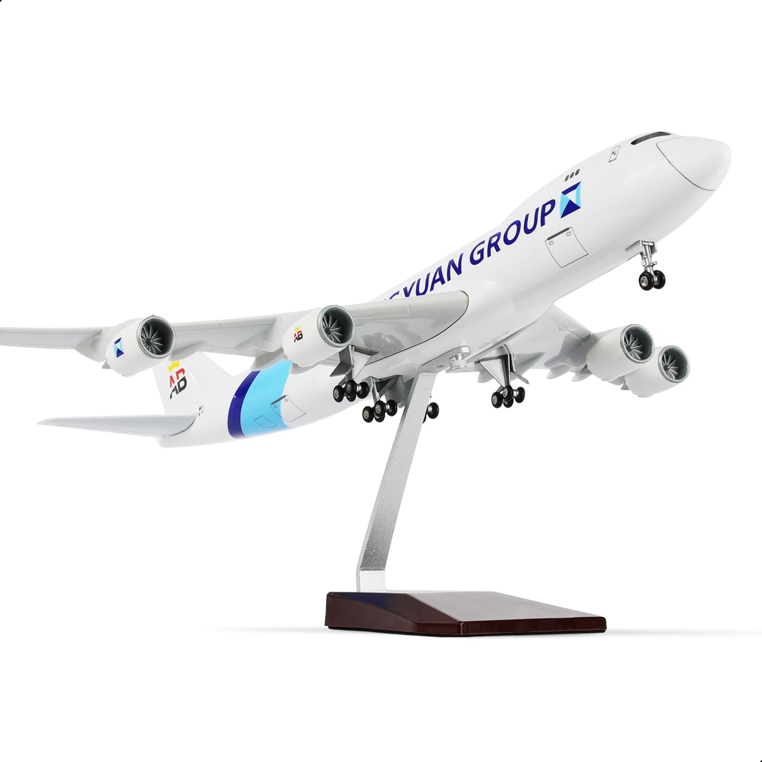 QIYUMOKE 1/160 Boeing 747 17-inch large model die-cast aircraft model kit with stand, airline model aircraft display, collector's item for aviation enthusiasts, gift — image 1