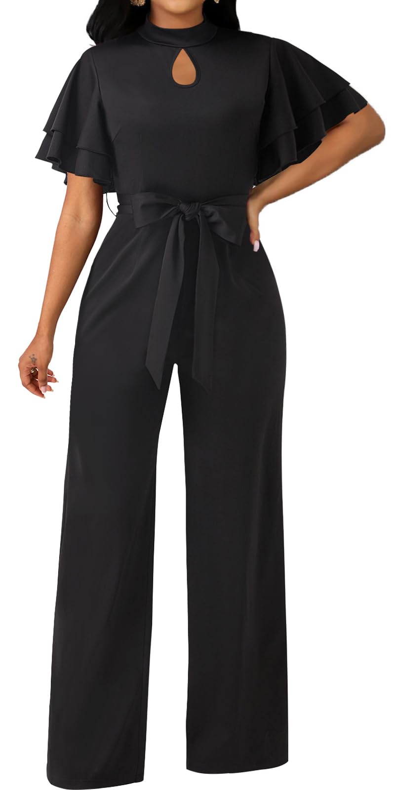 Yiershu Elegant Jumpsuits for Women Work Dressy
