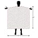 Mane Caper Barber Cape with Classic Design-Professional Nylon Salon Cape Has Perfect Fit Because Of The Snap Closure Excellent for Cutting Hair at Home, Barbershop or Hair Salon