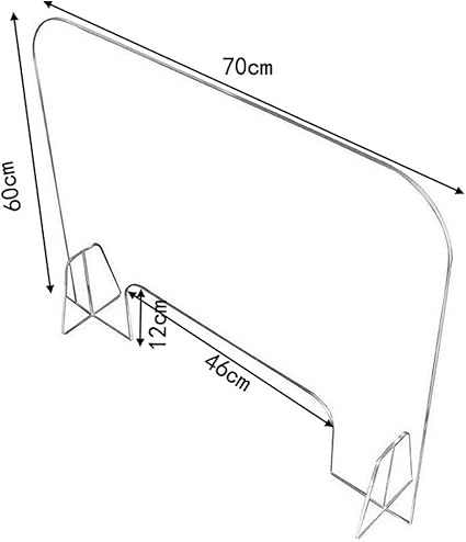 Amazon 飛沫防止 コロナウイルス 対策 U型 折りたたみ式 高透明 アクリル デスクパーテーション 組立式 Diy W600 H600mm W100 H600mm 対面 デスク用間仕切り 特大足スタンド付き 受付 接客 アクリル板 パーティション 商品受け渡し窓あり 飛沫 防止 ガード パネル