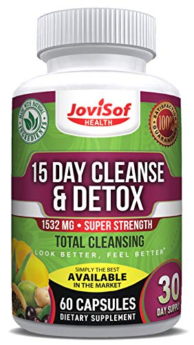 15 Day Premium Natural Colon Cleanse Detox | Liver Cleanse Gas Relief Constipation Relief |Probiotic Supplement- Fiber Pills Kidney Cleanse Energy Supplement No Need for Juice Cleanse Or Water Pills.