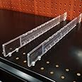 Adjustable Gondola Shelf Dividers - Retracting Item Organizer for Shelves 14" to 22" D - 50 Pack