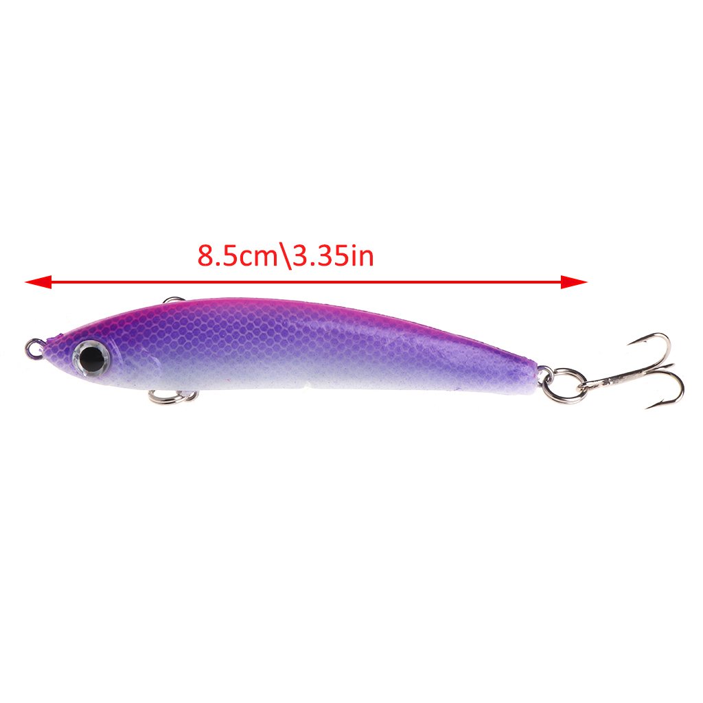 Wivily釣り餌ソフト亜鉛合金魚ルアーフック人工crankbaitスピナーsinking パープル B07fm4rg テンヤ 最安値に挑戦 Dispora Jatimprov Go Id