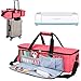LUXJA Carrying Bag Compatible with Cricut Die-Cutting Machine and Supplies, Tote Bag Compatible with Cricut Explore Air (Air2) and Maker (Bag Only, Patent Design), Red