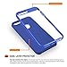 iPhone 7 Case, Orzly AirFrame for iPhone 7 – Lightweight & Slim-Fit Protective Bumper Frame & Case for iPhone 7 -Blue on Blue