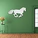 Alrens(TM) Horse Pattern Modern Creative Design Wall Decals DIY 3D Acrylic Mirror Surface Wall Sticker Living Room Children Room Bedroom adesivo de Parede Home Decoration Mural Decor