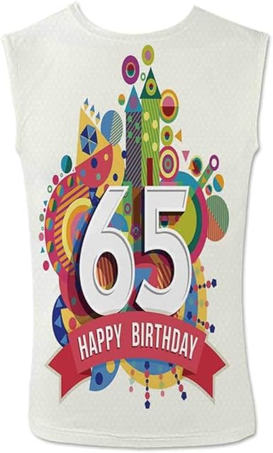 65th Birthday Decorations Comfortable Tank Top Amazon Com