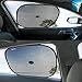 Zento Deals Car Cling On Window Sun Shades– 2 Pack Mesh, Suction Cups Not Needed, Anti-Glare, Perfect for UV Ray Protection, Universal Mesh Sun Shade, Protects Kids and Babies for Car, Van, SUV