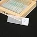 25 Prepared Microscope Slides for Kids, Animal Plant Insect Bacteria Specimens Collections for Basic Biological Science Education, Containing Custom Wooden Boxes …