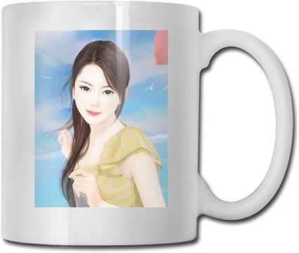 Amazon Co Jp Xzdcvqwedadc 清純校花高級手描き1 マグカップ カップ コーヒーカップ ティーカップ 陶器 楽しいカトラリー かわいい 大容量 ギフト ミルクカップ ファッション ホーム キッチン