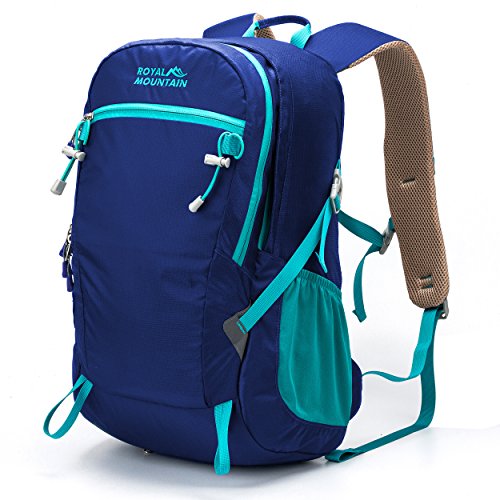Royal Mountain 20L/30L Unisex Hiking Backpack,Most Durable Lightweight Travel Backpack Daypack with Rain Cover for Outdoor Camping (Royalblue, 30L)