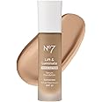 No7 Lift & Luminate Triple Action Serum Foundation - Liquid Makeup with SPF 15 for a Dewy, Glowy Base - Radiant Formula for Mature Skin - Cashew (30ml)