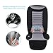 Snailax Cooling car seat Cushion with 2 Levels Cool car Fan and 2 Vibration Massager Motors on Lower Back, car seat Cooling pad for Car Truck, Office or Home use AL252