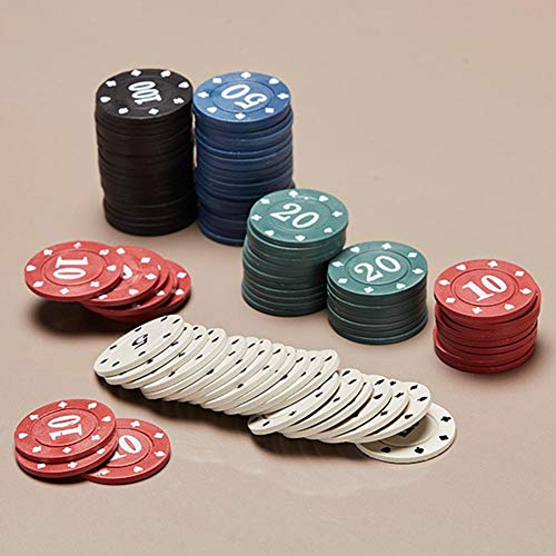 cobud 100PCS Poker Chips Transparent Plastic Boxed Chips Cards Game Accessories - Thumbnail 2