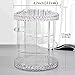 Cozihoma Acrylic Makeup Organizer Multi-Function Acrylic Carousel Makeup Holder Cosmetic Storage Fits for Lots of Cosmetics and Accessories (Rotate)