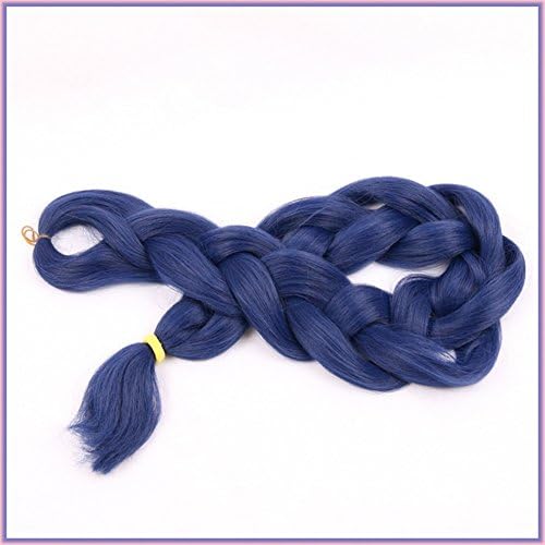 New Bee Hair(TM)1Pcs/Lot Kanekalon Jumbo Braiding Hair 42'' 165G African Synthetic Blue Braiding Hair Styles