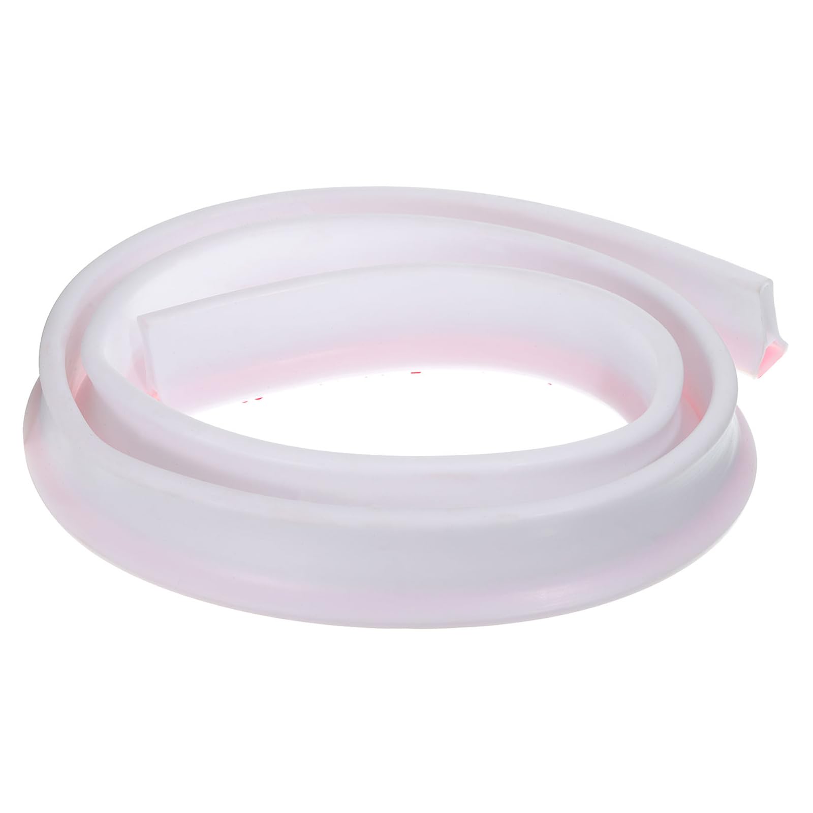 DTGN 79"x1.2"x2" (LxWxH) Collapsible Shower Barrier Stopper - 1 Pack - Good for Bathroom Kitchen - L Shape Water Splash Guard Blocker - White