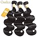 Ossilee Hair Lace Frontal with Bundles Malaysian Body Wave Human Hair with Frontal 10A Malaysian Virgin Hair Body Wave 3 Bundles with Lace Frontal Closure (18 20 22+16, Natural Color)