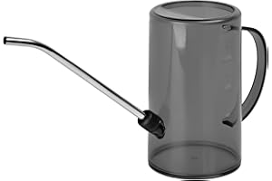 VKPLITE Plastic Watering Can - with Long Spout - 1/4 Gallon - 34 Oz - Grey