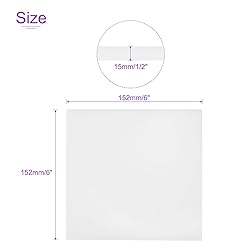 DMiotech 6 x 6 x 1/2 Inch Plastic UHMW