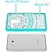 Alcatel OneTouch Fierce XL Clear Case With HD Screen Protector,AnoKe [Scratch Resistant] Colors Totem Mandala Ultra Slim Fit Acrylic Hard Cover TPU Bumper Hybrid For 5054 TM CH Mint
