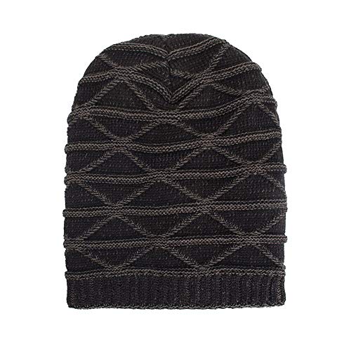 image for TWGONE Womens Caps Men Warm Baggy Weave Crochet Winter Wool Knit Ski B