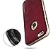 iPhone 6S Plus Case, Caseology [Envoy Series] Premium Leather Bumper Cover [Burgundy Red] [Leather Bound] for Apple iPhone 6S Plus (2015) & iPhone 6 Plus (2014) - Burgundy Red
