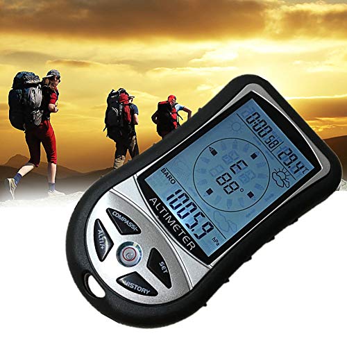 HONG111 8 in 1 Electronic Digital Multifunction LCD Compass Altimeter Barometer Thermometer
