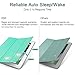 ESR Yippee Trifold Smart Case for iPad 9.7 2018/2017, Lightweight Smart Cover with Auto Sleep/Wake, Microfiber Lining, Hard Back Cover for iPad 9.7 iPad 5th / 6th Generation, Mint Green