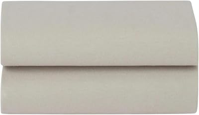 Snuz Bedside Crib Fitted Sheets 2 Pack Grey 44x80cm Jersey Cotton