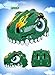 Basecamp Kids Bike Helmet CPC Certified Children Skating Riding a Scooter Helmet Boys and Girls Safe Protective Helmets Crocodile Helmet Kids Scooter Helmet (Dinosaur Green)