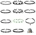 YallFF 11PCS Women's Vintage Punk Gothic Black Floral Lace Tattoo Choker Necklaces